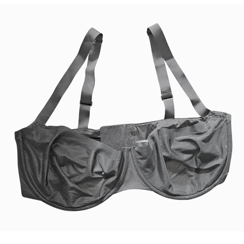 SKIMS Fits Everybody Unlined Demi Bra 40DD Black Underwire Onyx Black NEW